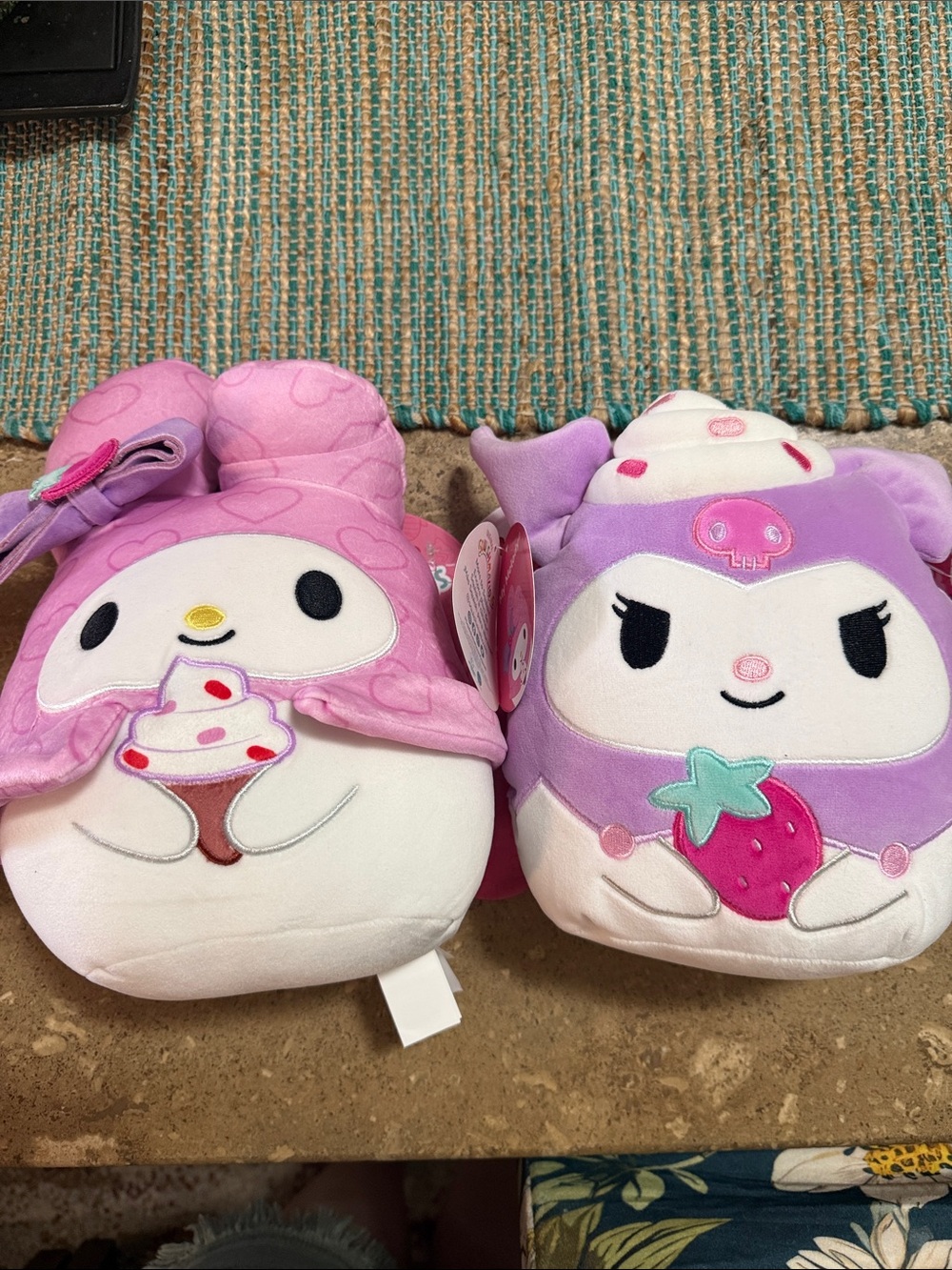 Kuromi HK Limited EditionSquishmallows Pink & Lavender Cute Plush Pair set